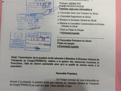 Transco : Jean Tshisekedi interpelle le DG sur la gestion des ressources et l’état du parc automobile